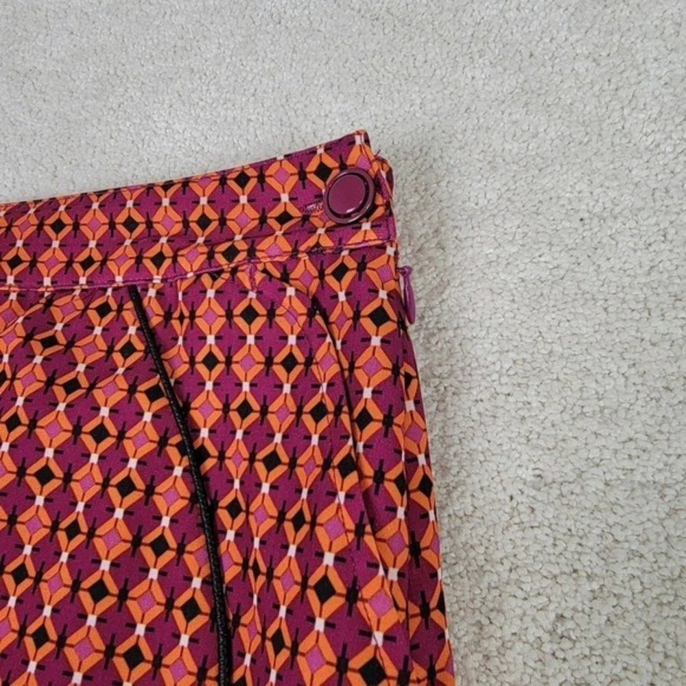 EP Pro Golf Skort Size 8 Pink Orange Geometric Print Tennis Skirt Athleisure‎